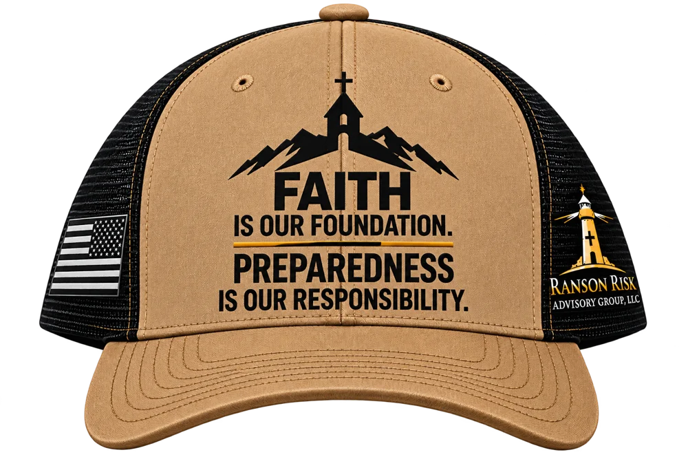 Tan “Faith Is Our Foundation” Trucker Hat